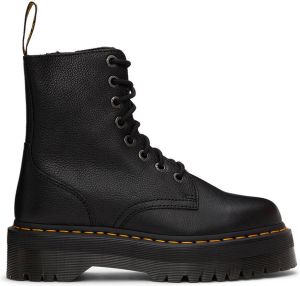 Dr. Martens Black Leather Jadon Pisa Platform Boots