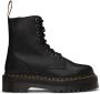 Dr. Martens Black Leather Jadon Pisa Platform Boots - Thumbnail 1