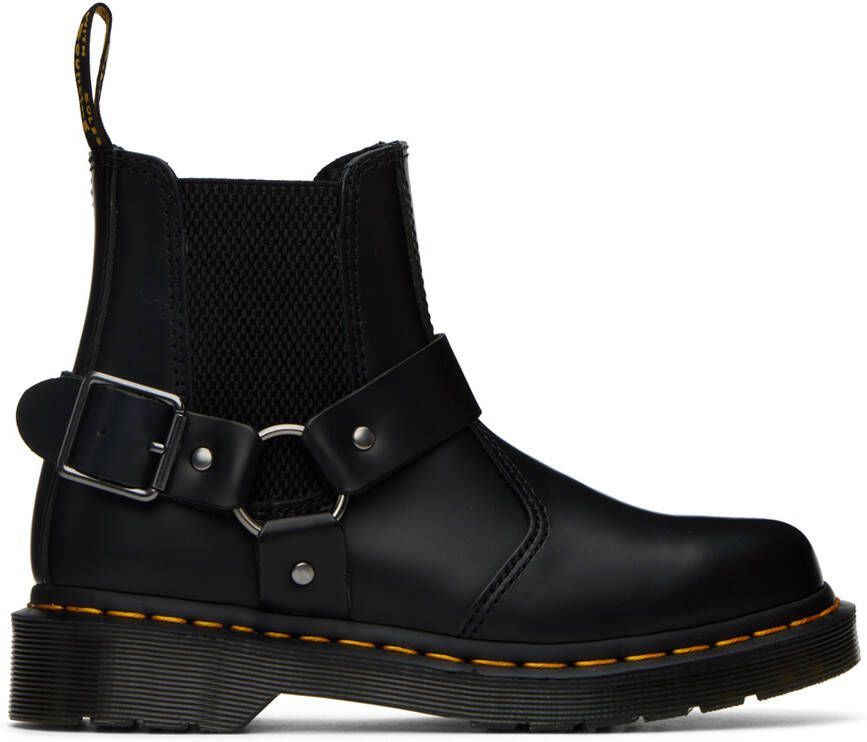 Dr. Martens White 2976 Smooth Platform Chelsea Boots - Picture 3