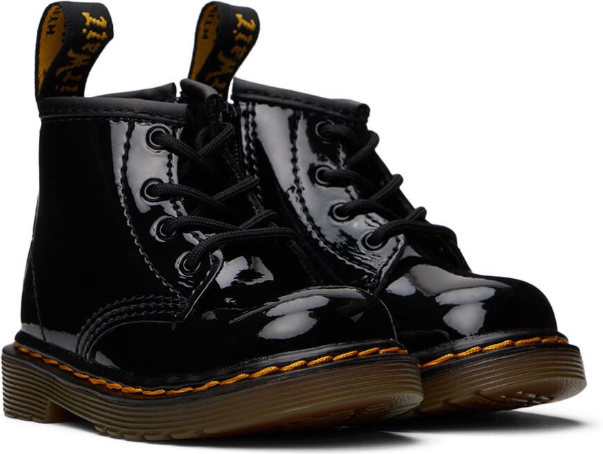 Dr. Martens Baby Black Patent 1460 Boots - Picture 3