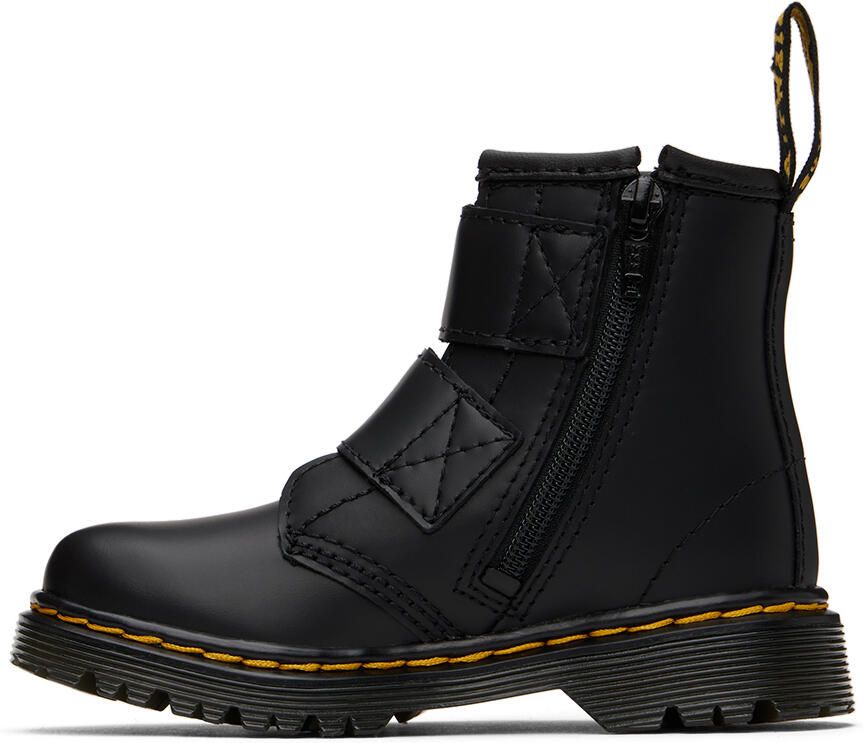 Dr. Martens Baby Black 1460 Double Strap Boots - Picture 3