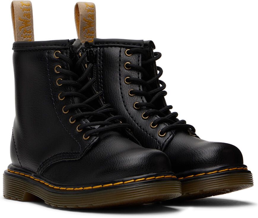 Dr. Martens Baby Black Vegan 1460 Boots - Picture 2