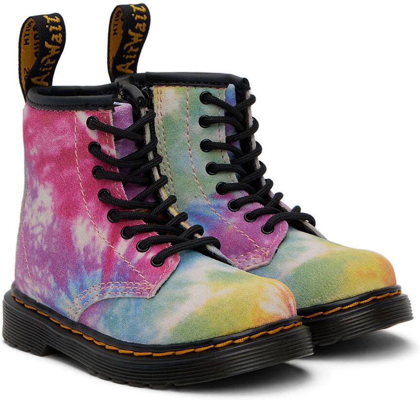 Dr. Martens Baby Multicolor Tie-Dye 1460 Boots - Picture 2