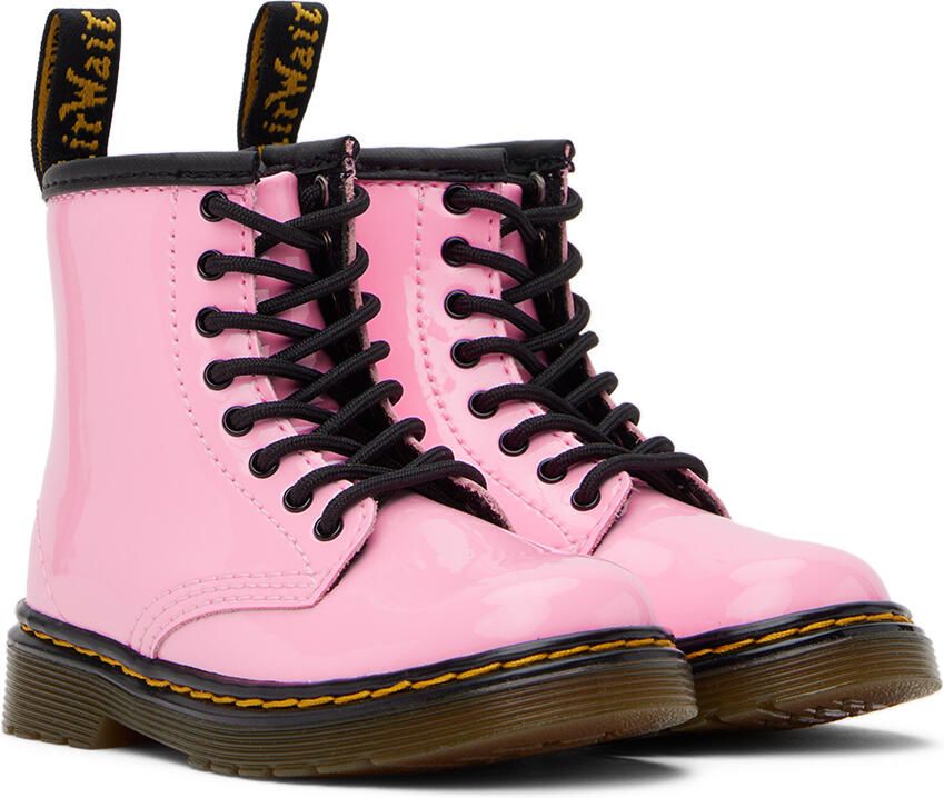 Dr. Martens Baby Pink 1460 Little Kids Boots - Picture 3
