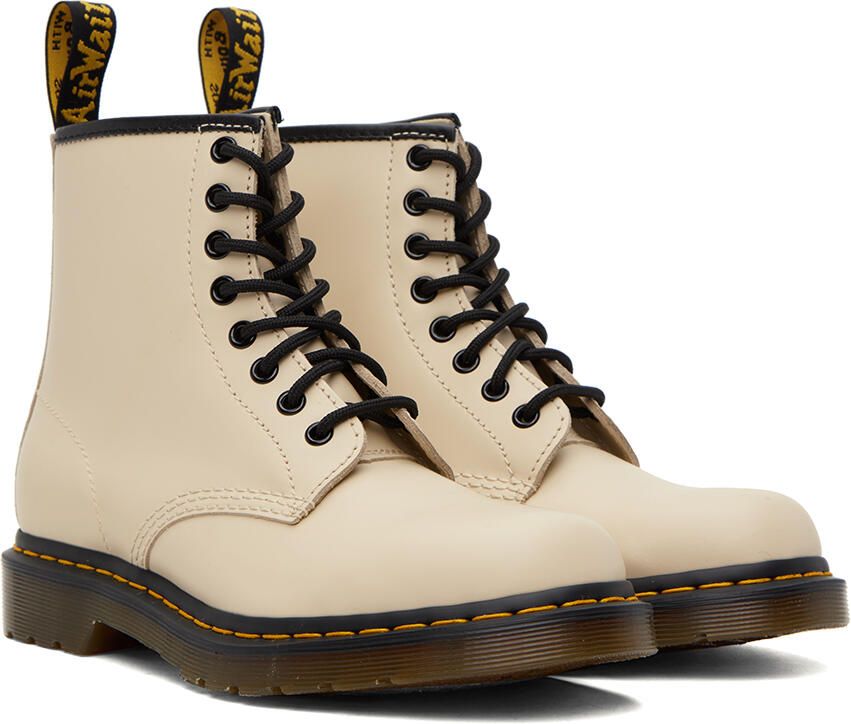 Dr. Martens Beige 1460 Lace-Up Boots - Picture 2