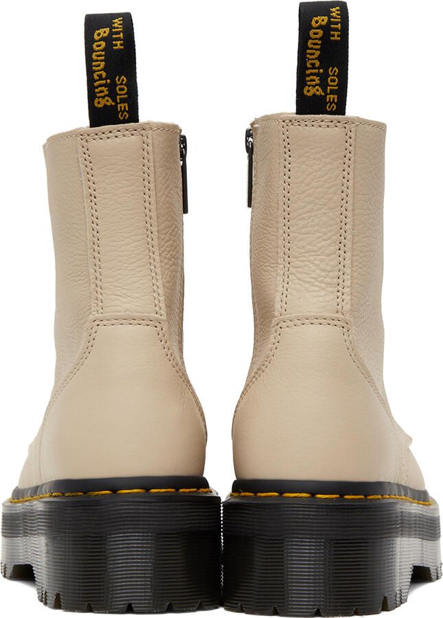 Dr. Martens Beige Jadon III Platform Boots - Picture 3