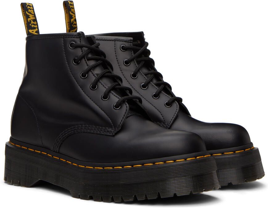 Dr. Martens Black 101 Quad Platform Ankle Boots - Picture 4