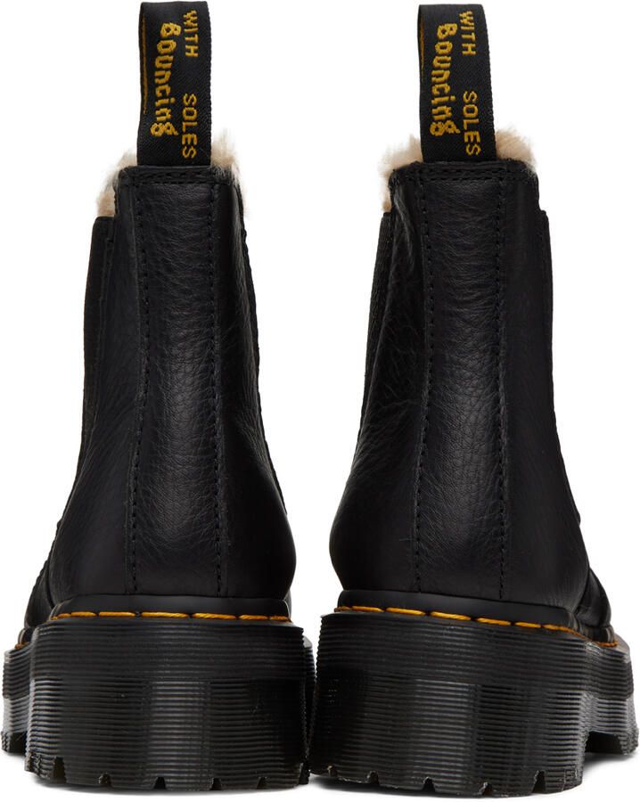 Dr. Martens Faux-Fur Lined Platform 2976 Chelsea Boots