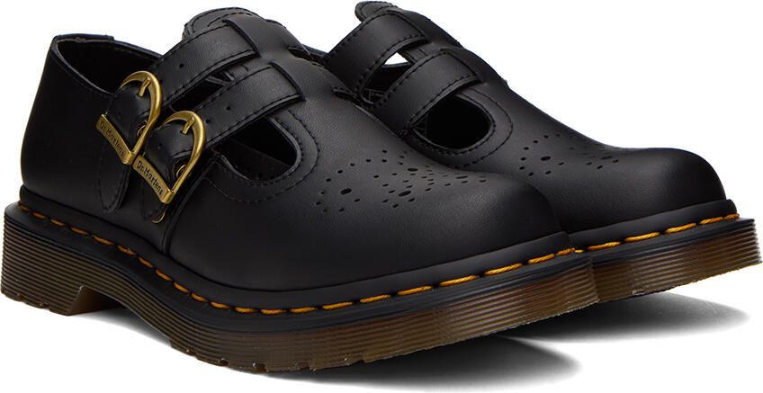 Dr. Martens Black Vegan 8065 Felix Mary Jane Oxfords - Picture 2