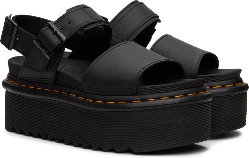 Dr. Martens Black Voss Quad Sandals - Picture 2