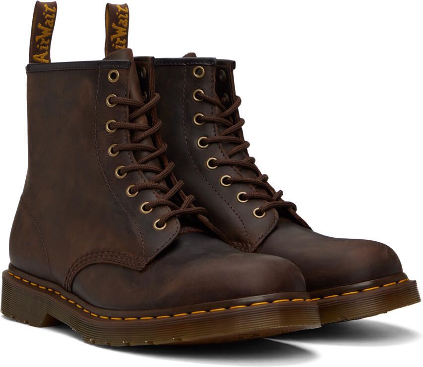 Dr. Martens Brown 1460 Boots - Picture 2