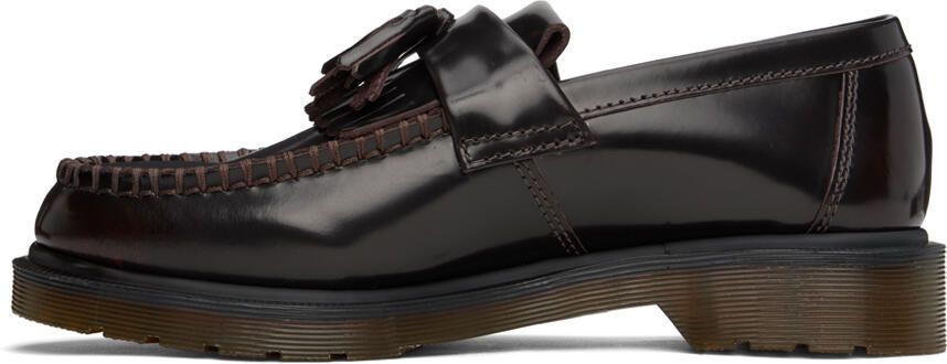 Dr. Martens Burgundy Adrian Snaffle Smooth Kiltie Loafers - Picture 5