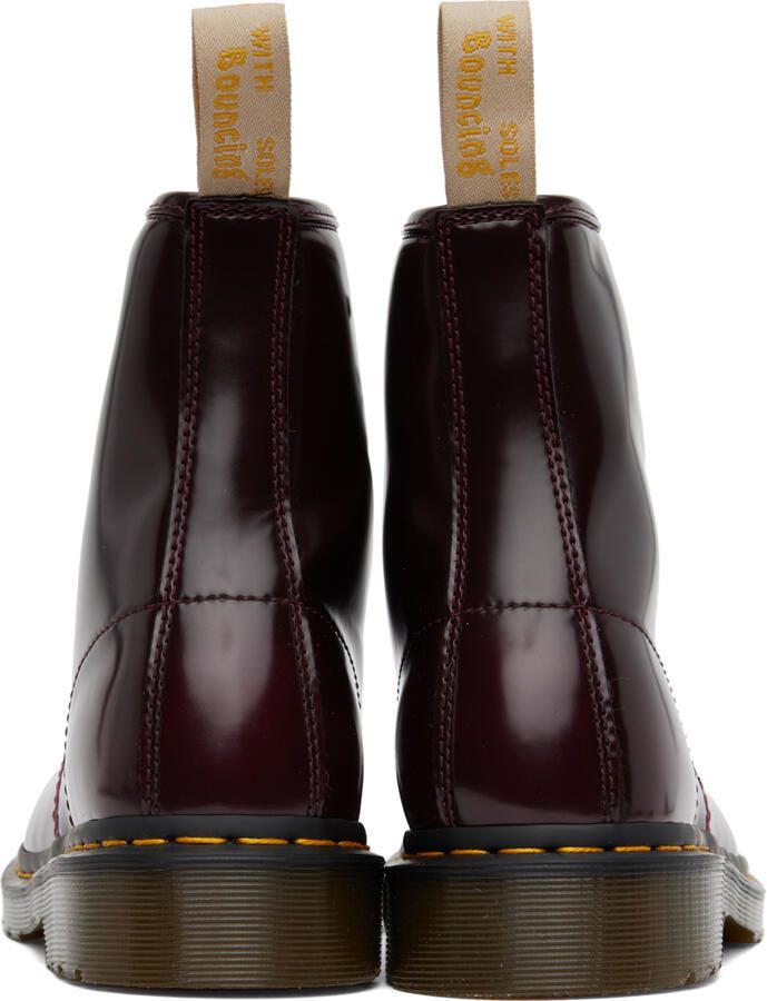 Dr. Martens Burgundy Vegan 1460 Ankle Boots - Picture 9