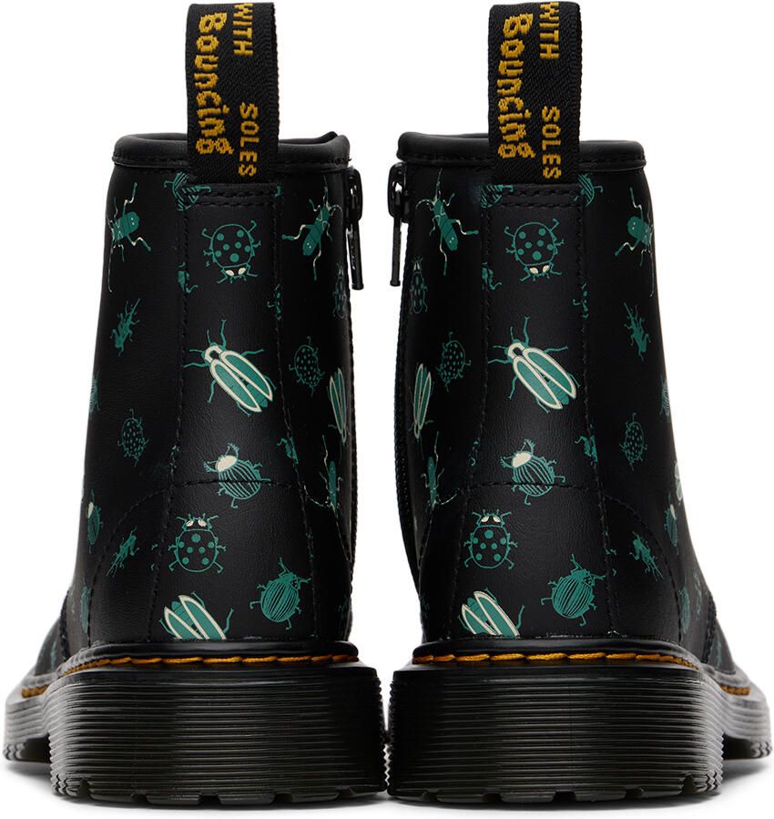 Dr. Martens Kids Black 1460 Glow In The Dark Bugs Big Kids Boots