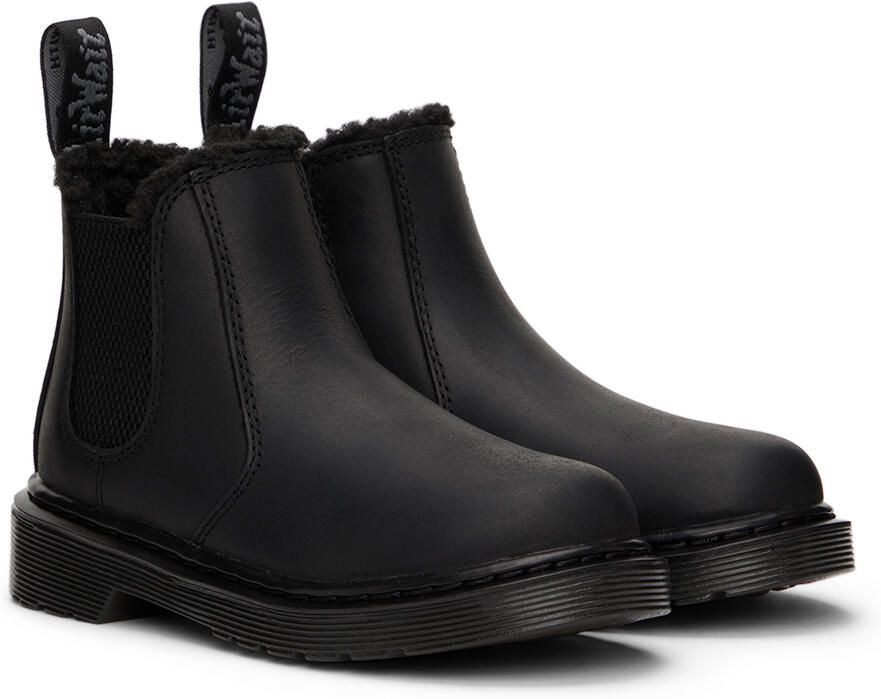 Dr. Martens Kids Black 2976 Big Kids Chelsea Boots - Picture 2