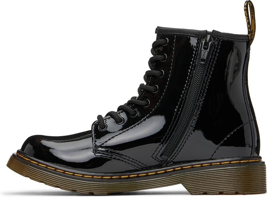 Dr. Martens Kids Black Patent 1460 Big Kids Boots - Picture 3