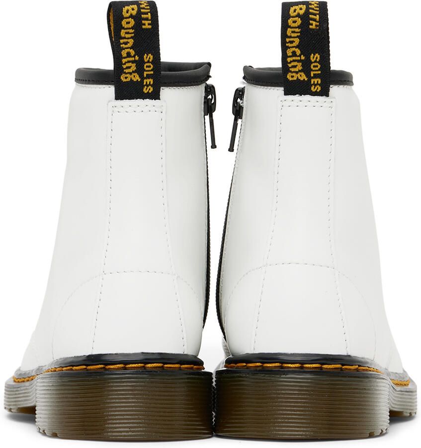 Dr. Martens Kids White 1460 Big Kids Boots - Picture 7