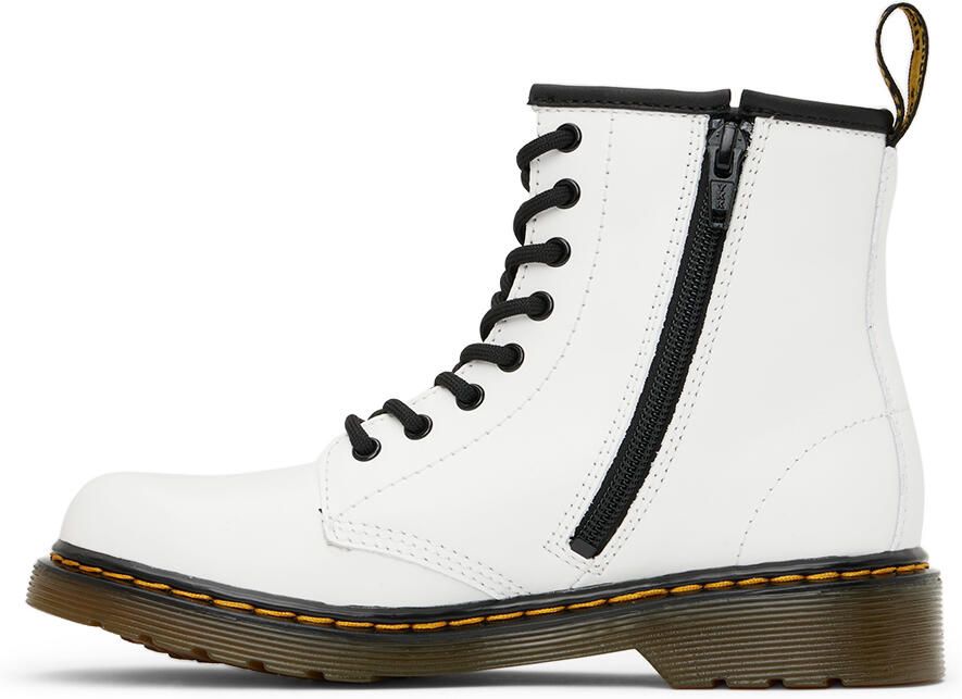 Dr. Martens Kids White 1460 Big Kids Boots - Picture 5