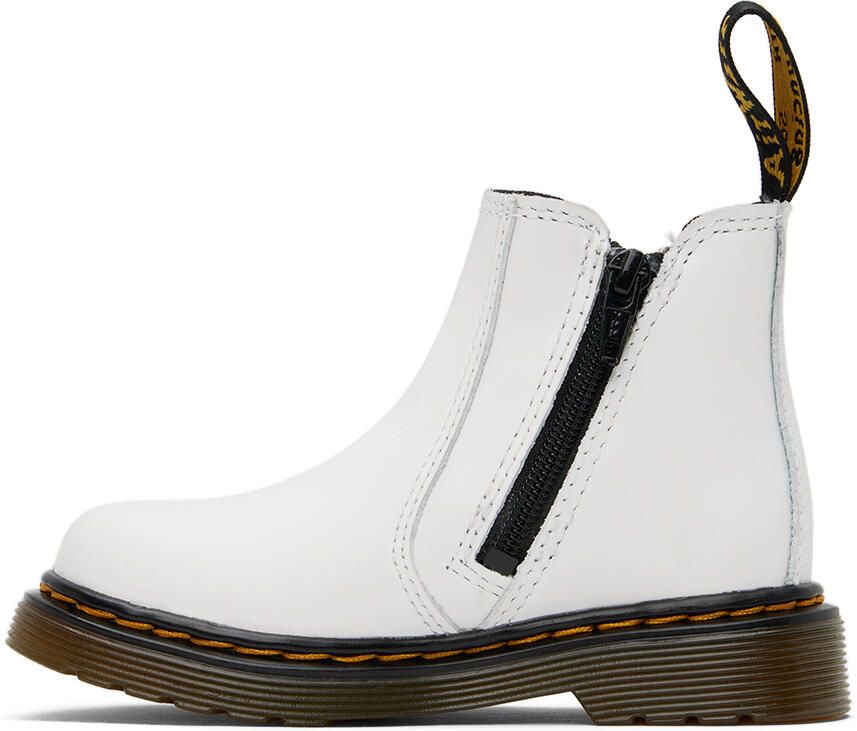 Dr. Martens Kids White 2976 Big Kids Boots - Picture 2
