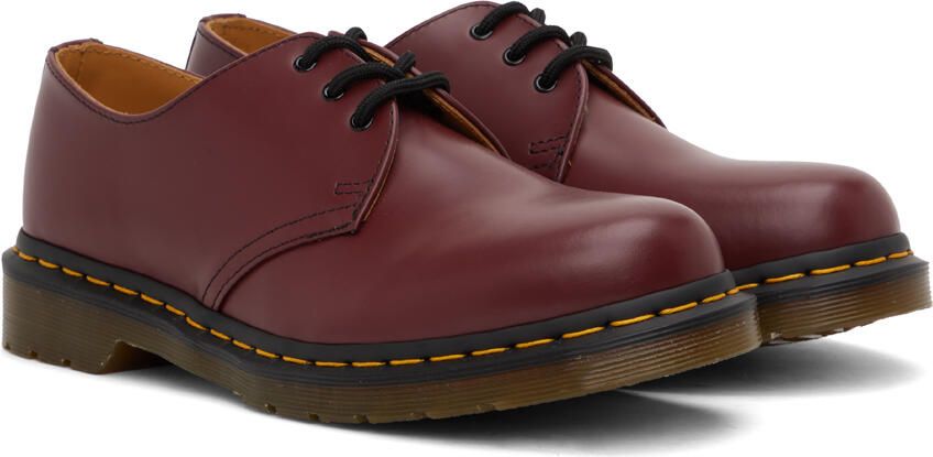 Dr. Martens Red 1461 Smooth Leather Derbys - Picture 1