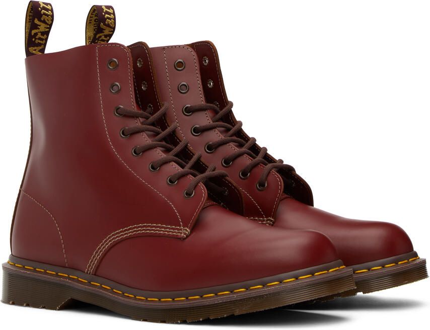 Dr. Martens Red 'Made In England' 1460 Vintage Boots - Picture 3