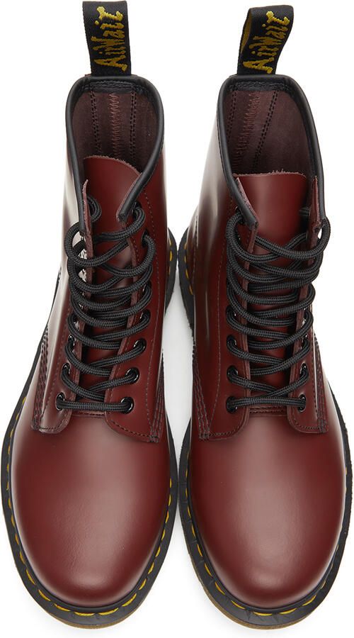 Dr. Martens Red Smooth 1460 Boots - Picture 3