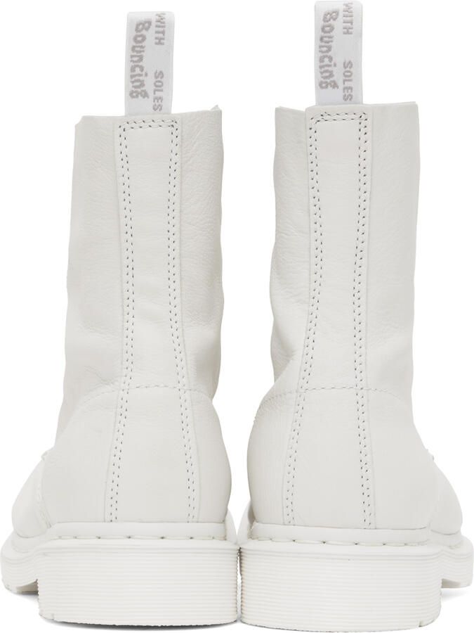 Dr. Martens White 1460 Pascal Boots - Picture 5