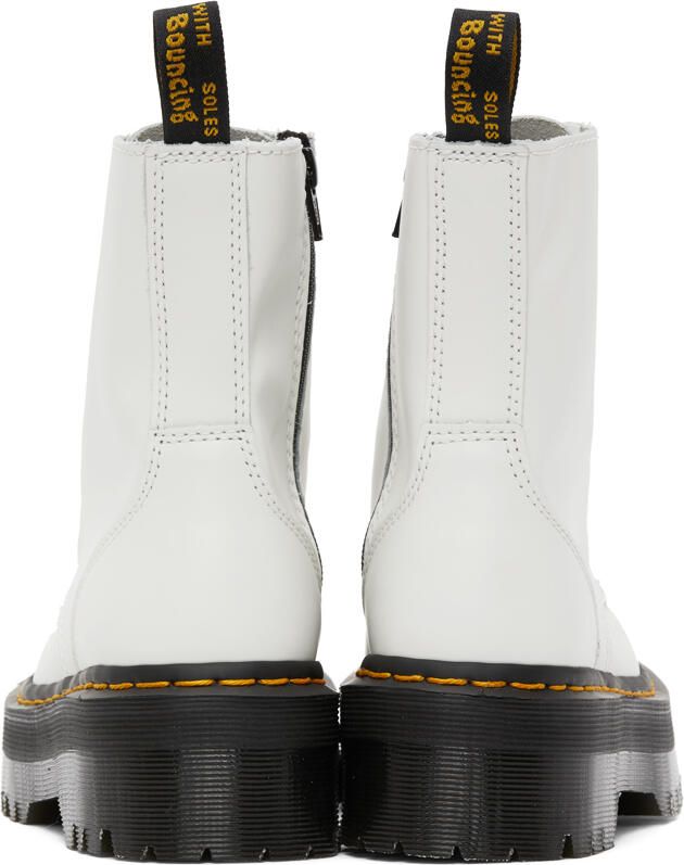Dr. Martens White Jadon Retro Quad Boots - Picture 3