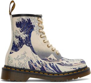 Dr. Martens Off-White The Met Edition 1460 Great Wave Boots