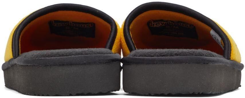 Drew house SSENSE Exclusive Yellow & Black Painted Mascot Slippers