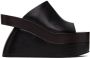Dries Van Noten Black Platform Heeled Sandals - Thumbnail 1