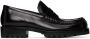 Dries Van Noten Black Polished Leather Loafers - Thumbnail 1