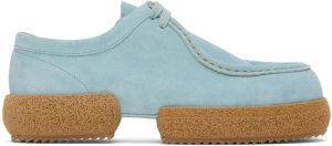 Dries Van Noten Blue Lace-Up Loafers