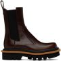 Dries Van Noten Brown Leather Chelsea Boots - Thumbnail 1