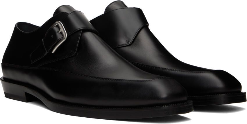 Dries Van Noten Black Buckle Monkstraps - Picture 2
