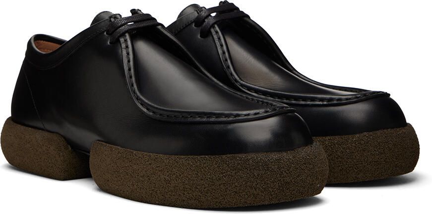 Dries Van Noten Black Leather Derbys - Picture 2