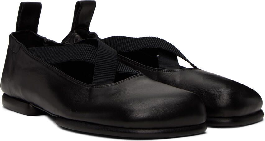 Dries Van Noten Black Leather Slippers - Picture 2