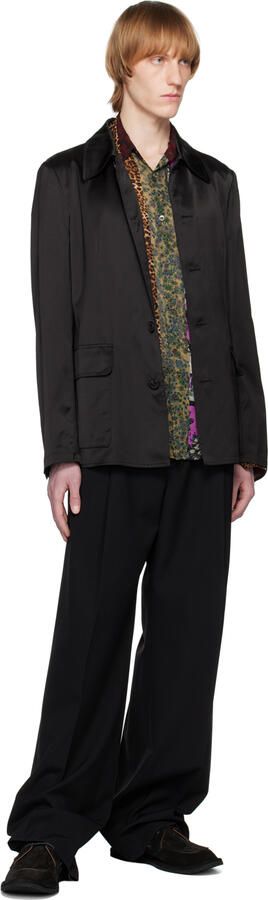 Dries Van Noten Black Padded Boat Shoes - Picture 4