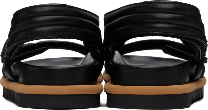 Dries Van Noten Black Padded Sandals