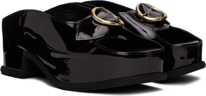 Dries Van Noten Black Platform Clogs - Picture 2