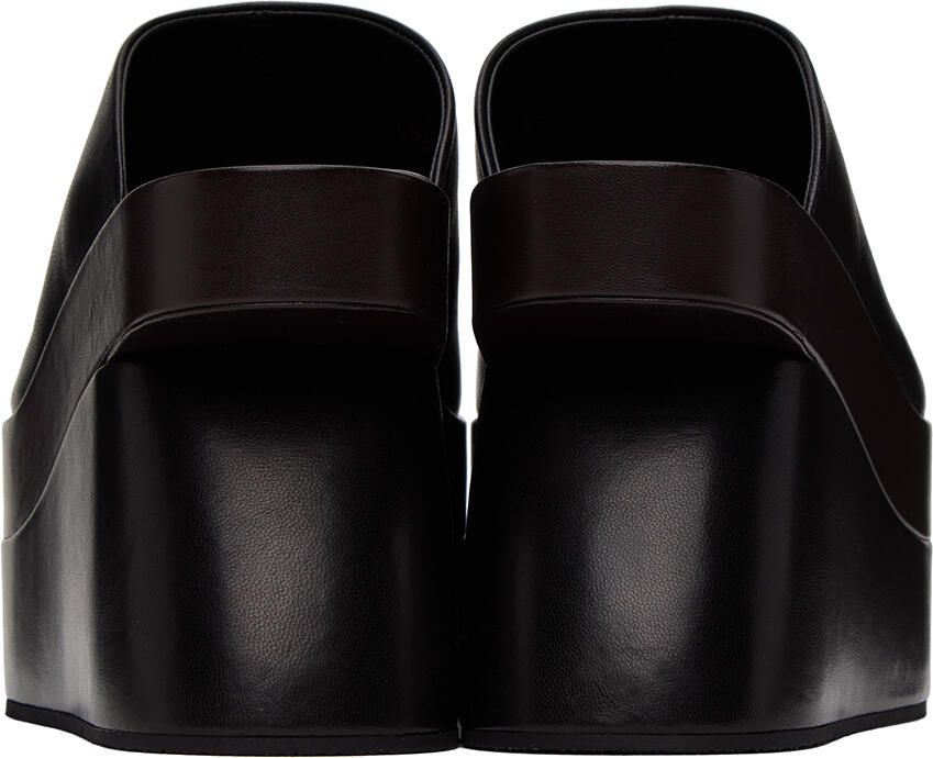 Dries Van Noten Black Platform Heeled Sandals