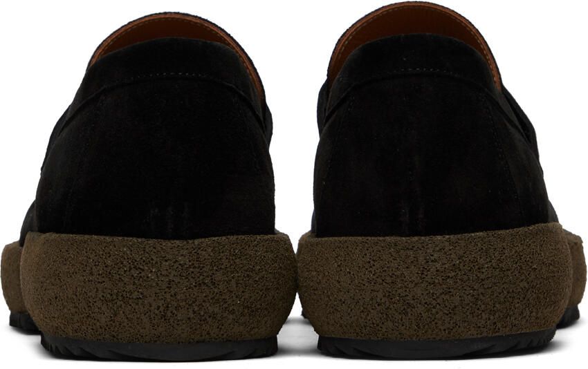 Dries Van Noten Black Platform Loafers