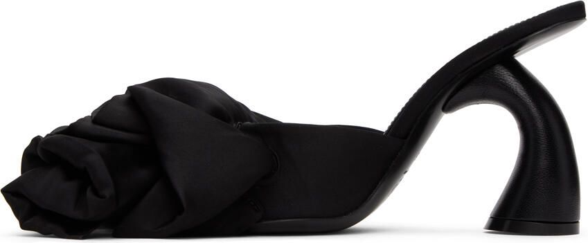 Dries Van Noten Black Ruffled Mules - Picture 3