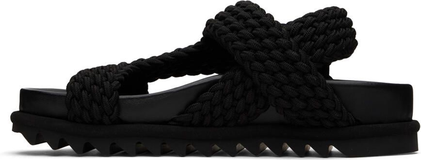 Dries Van Noten Black Slip-On Sandals - Picture 3