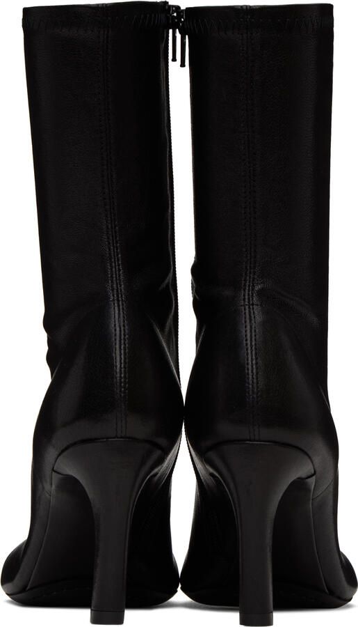 Dries Van Noten Black Zip Boots - Picture 5