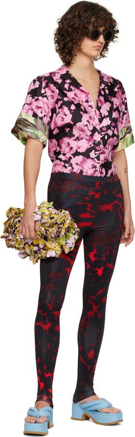 Dries Van Noten Blue Platform Thong Heeled Sandals - Picture 4