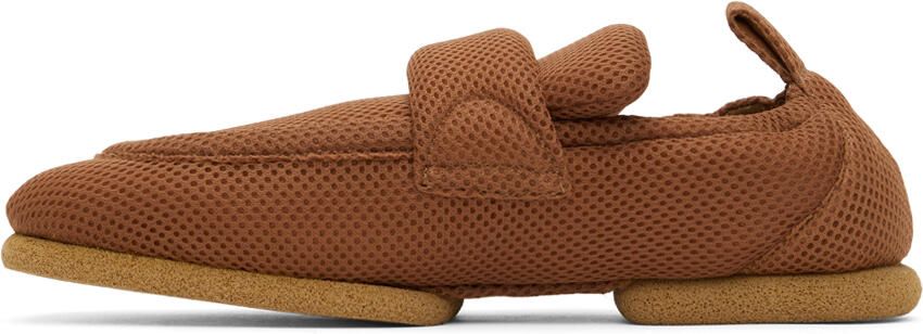 Dries Van Noten Brown Mesh Padded Loafers - Picture 4