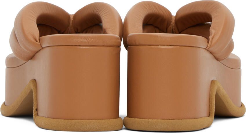 Dries Van Noten Brown Platform Heeled Sandals