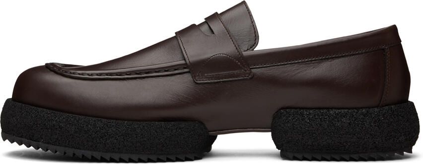 Dries Van Noten Brown Platform Loafers - Picture 3