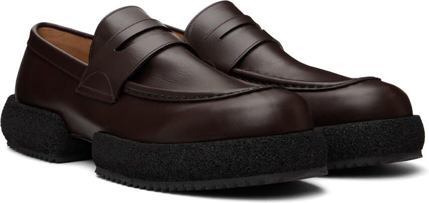 Dries Van Noten Brown Platform Loafers - Picture 2